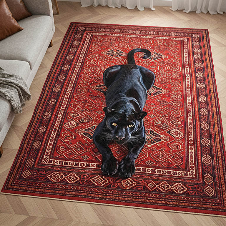 Royal Prowl Area Rug - Non-Slip Washable 3D Print Rug for Living Room & BedroomTVC2108229