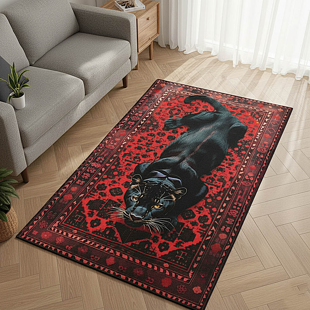 Royal Prowl Area Rug - Non-Slip Washable 3D Print Rug for Living Room & BedroomTVC2108396