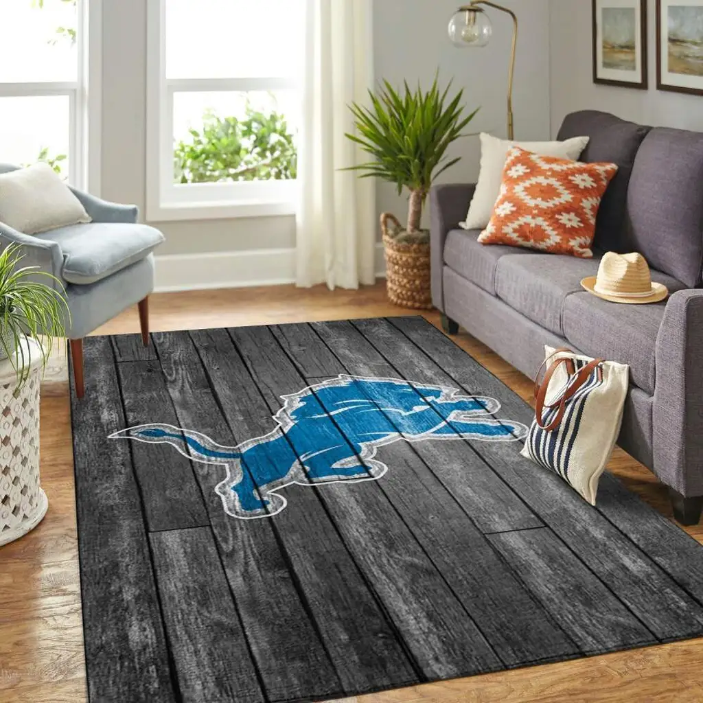 Rug Bold Animal Print for Modern Living Room Decor Black and Blue