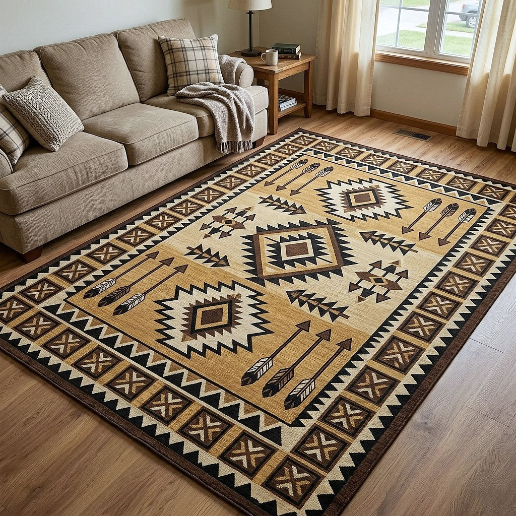 Rustic Canyon Area Rug - Non-Slip Washable 3D Print Rug for Living Room & BedroomTVC2108229