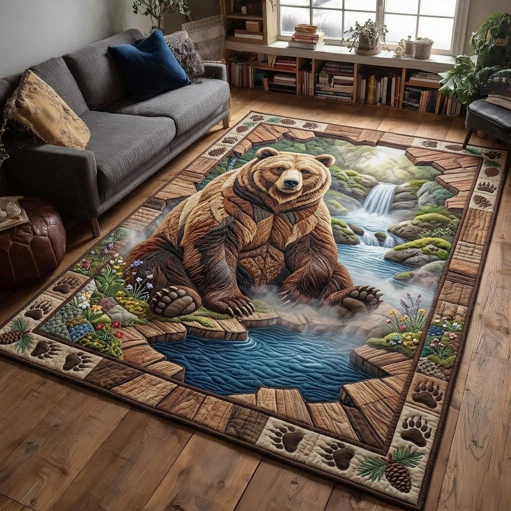 Rustic Guardian Area Rug - Non-Slip Washable 3D Print Rug for Living Room & Bedroom (DesignTVC2108396