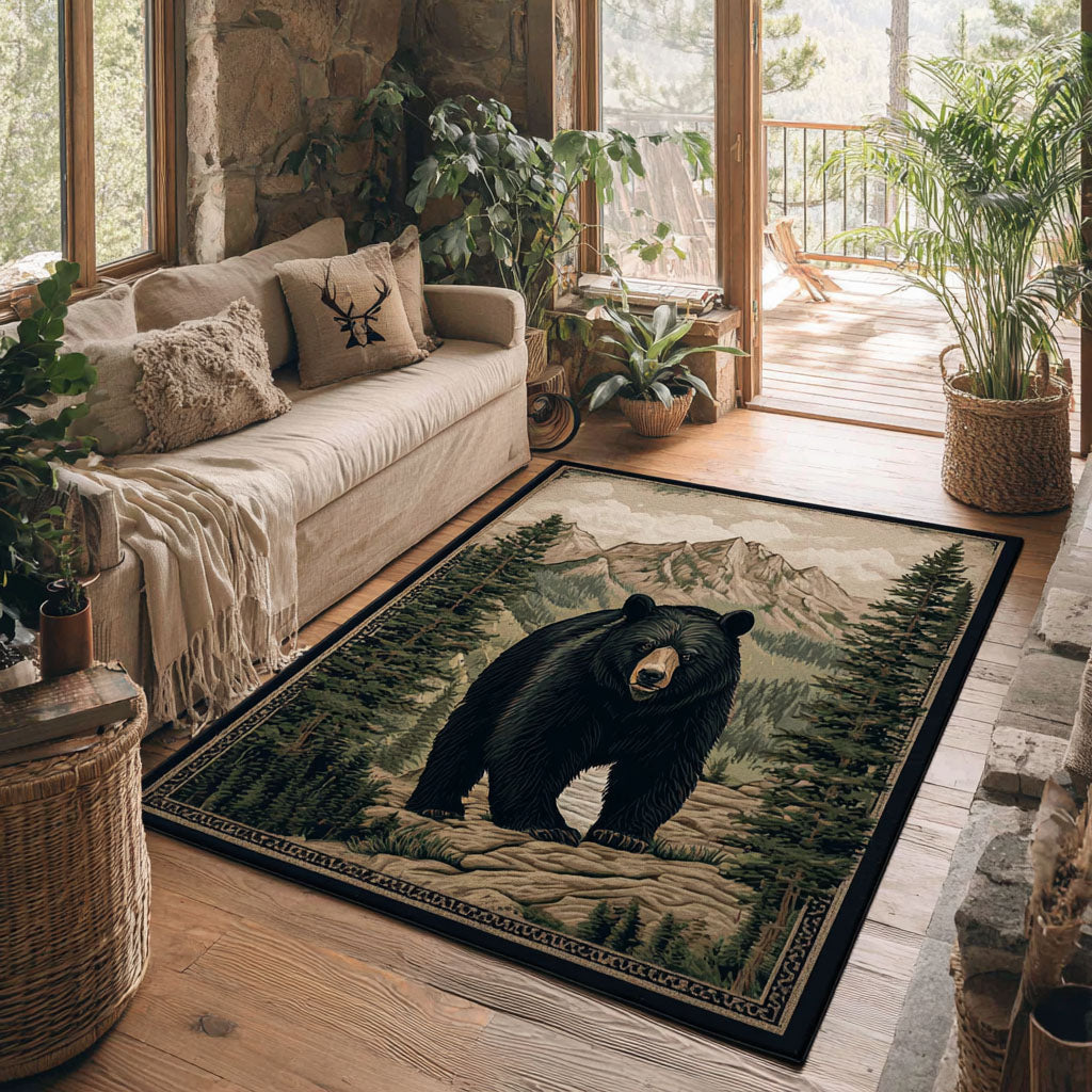 Rustic Solace Area Rug - Non-Slip Washable 3D Print Rug for Living Room & BedroomTVC2108275