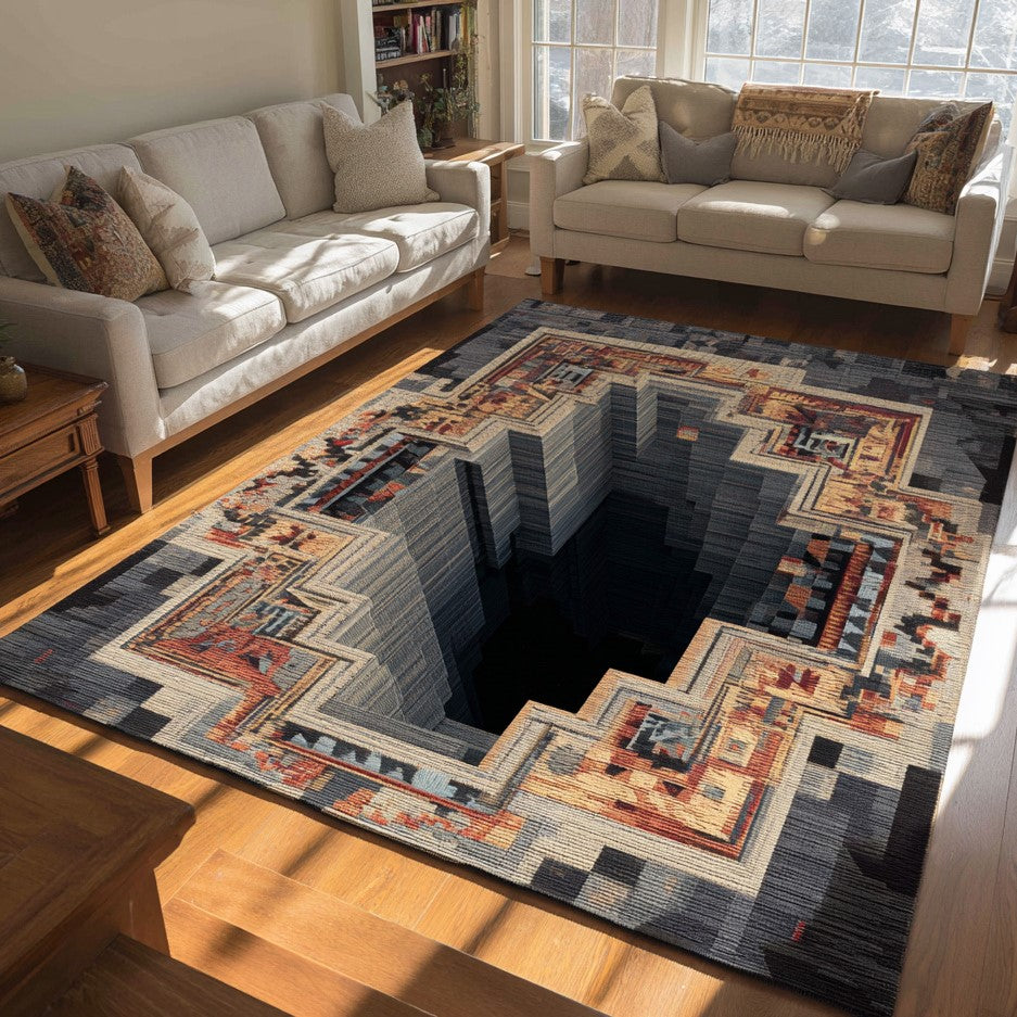 Sacred Canyon Area Rug - Non-Slip Washable 3D Print Rug for Living Room & BedroomTVC2108274