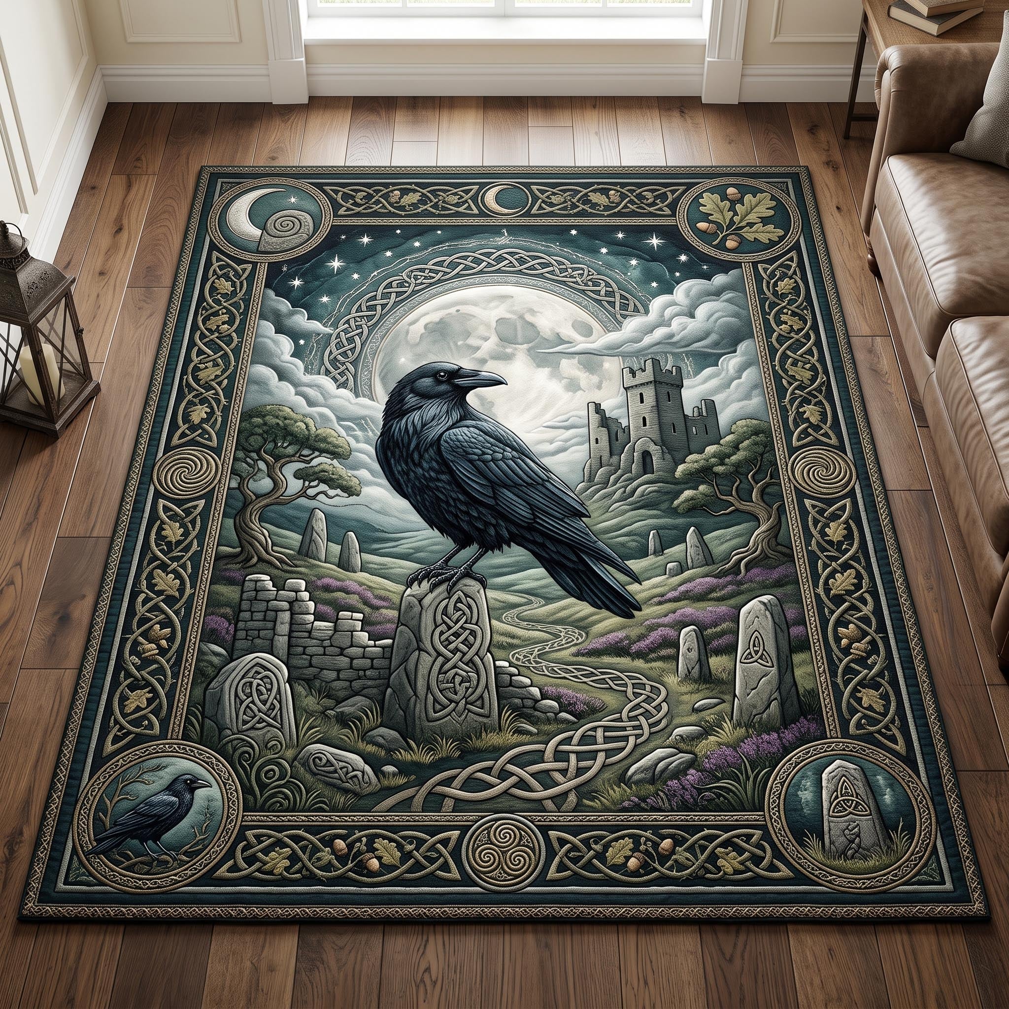 Sacred Celtic Area Rug - Non-Slip Washable 3D Print Rug for Living Room & BedroomTVC2108396