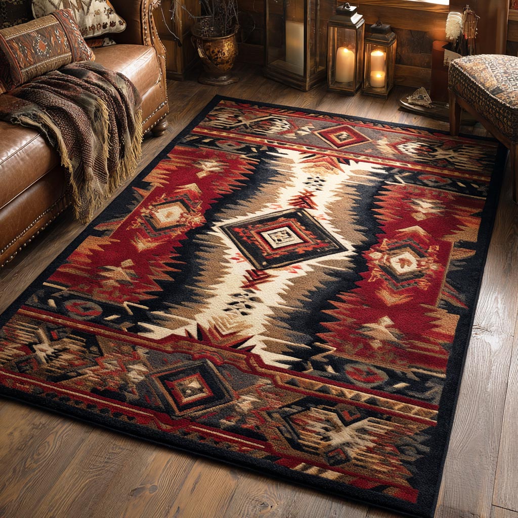 Sacred Lines Area Rug - Non-Slip Washable 3D Print Rug for Living Room & BedroomTVC2108273