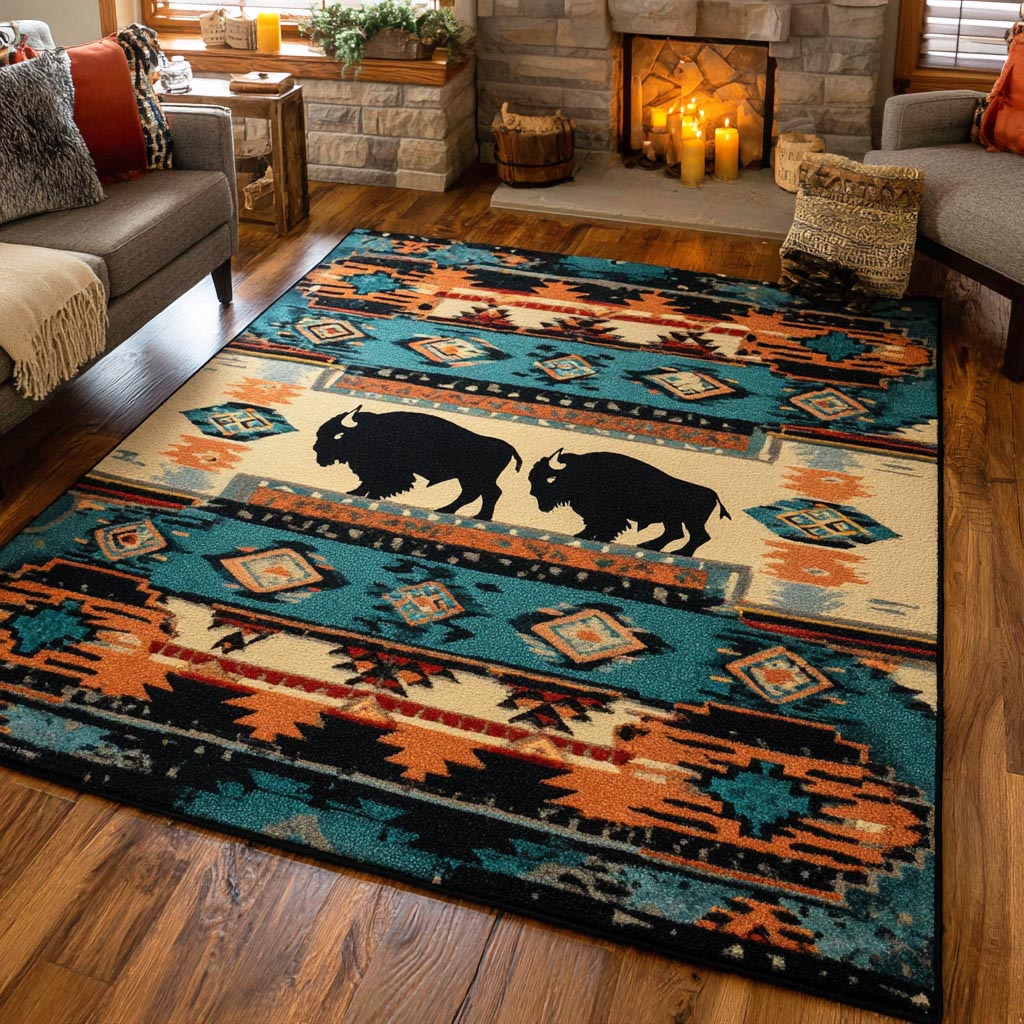 Sacred Moose Area Rug - Non-Slip Washable 3D Print Rug for Living Room & BedroomTVC2108212