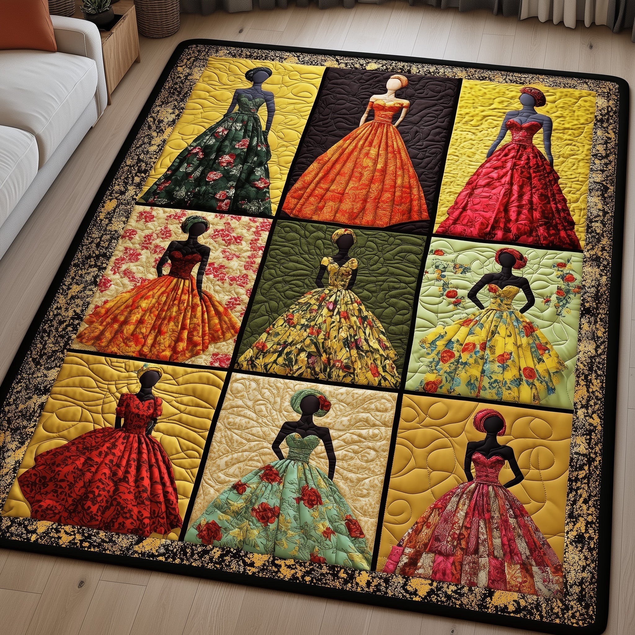 Sacred Rhythms Area Rug - Non-Slip Washable 3D Print Rug for Living Room & BedroomTVC2108365