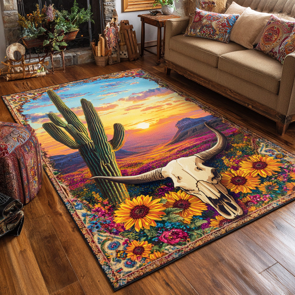 Saddle Dust Area Rug - Non-Slip Washable 3D Print Rug for Living Room & BedroomTVC2108273