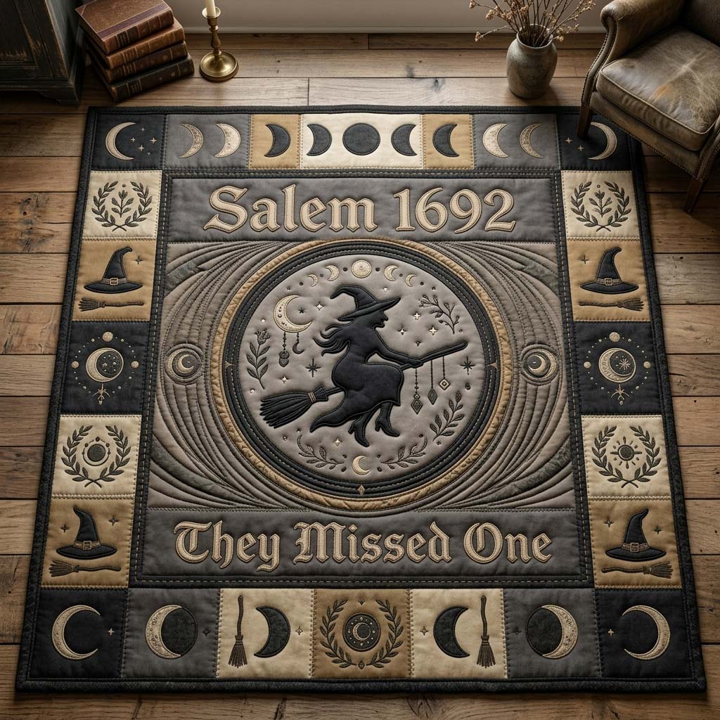 Salem Missed One Area Rug - Non-Slip Washable 3D Print Rug for Living Room & BedroomTVC2108365