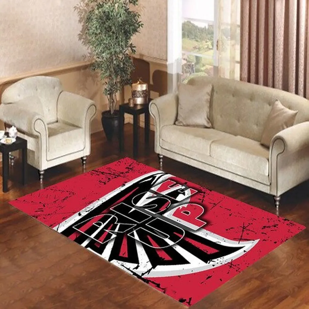 San Antonio Spurs Rug - Area Perfect for Living Room Black and Red