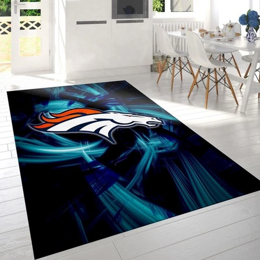 San Francisco 49ers Rug - Camo Team Logo Carpet Blue and Orange
