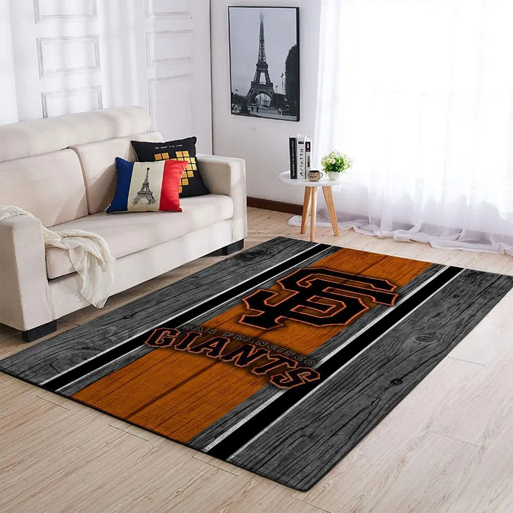 San Francisco Giants Rug - for Living Room Decor Blue and Gray