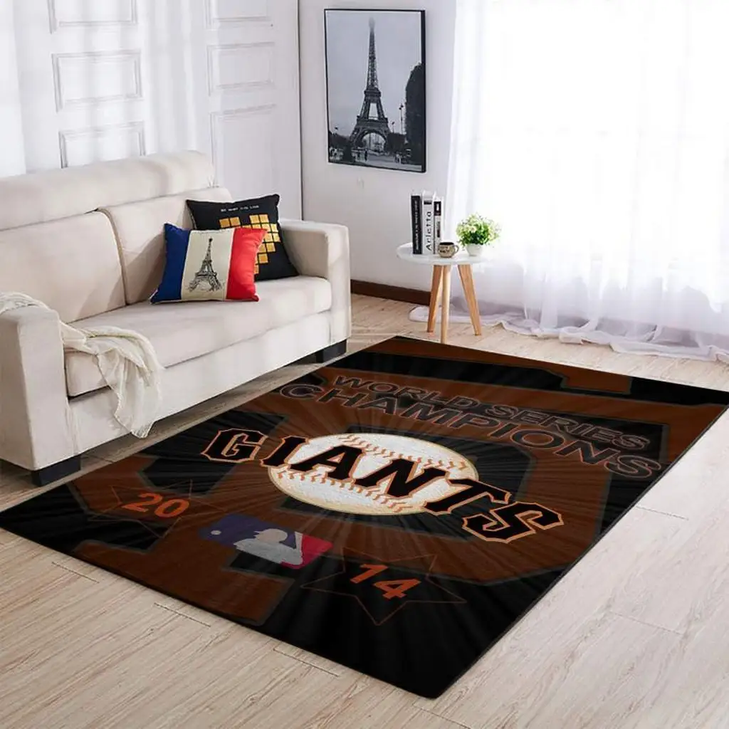 San Francisco Giants Rug - World Series Champions Area Black and Brown
