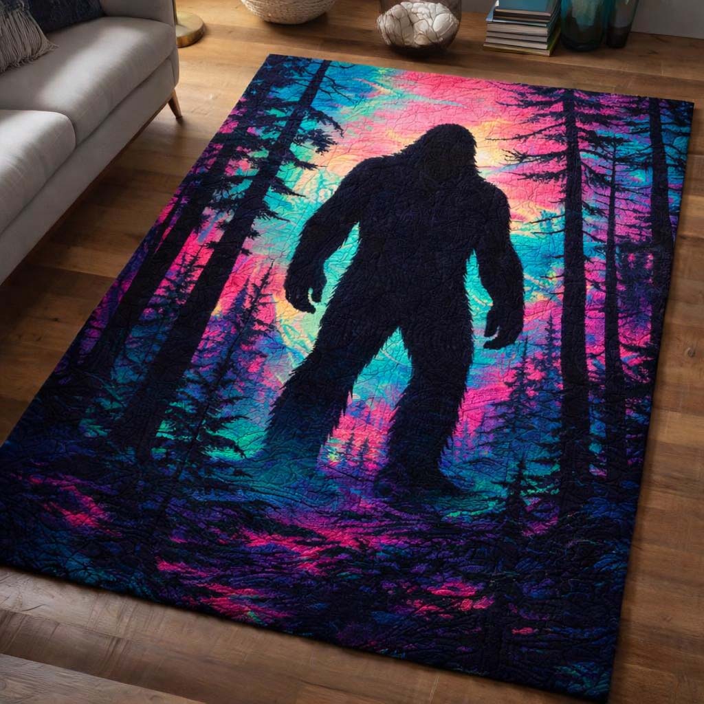 Sasquatch Area Rug - Non-Slip Washable 3D Print Rug for Living Room & BedroomTVC2108229