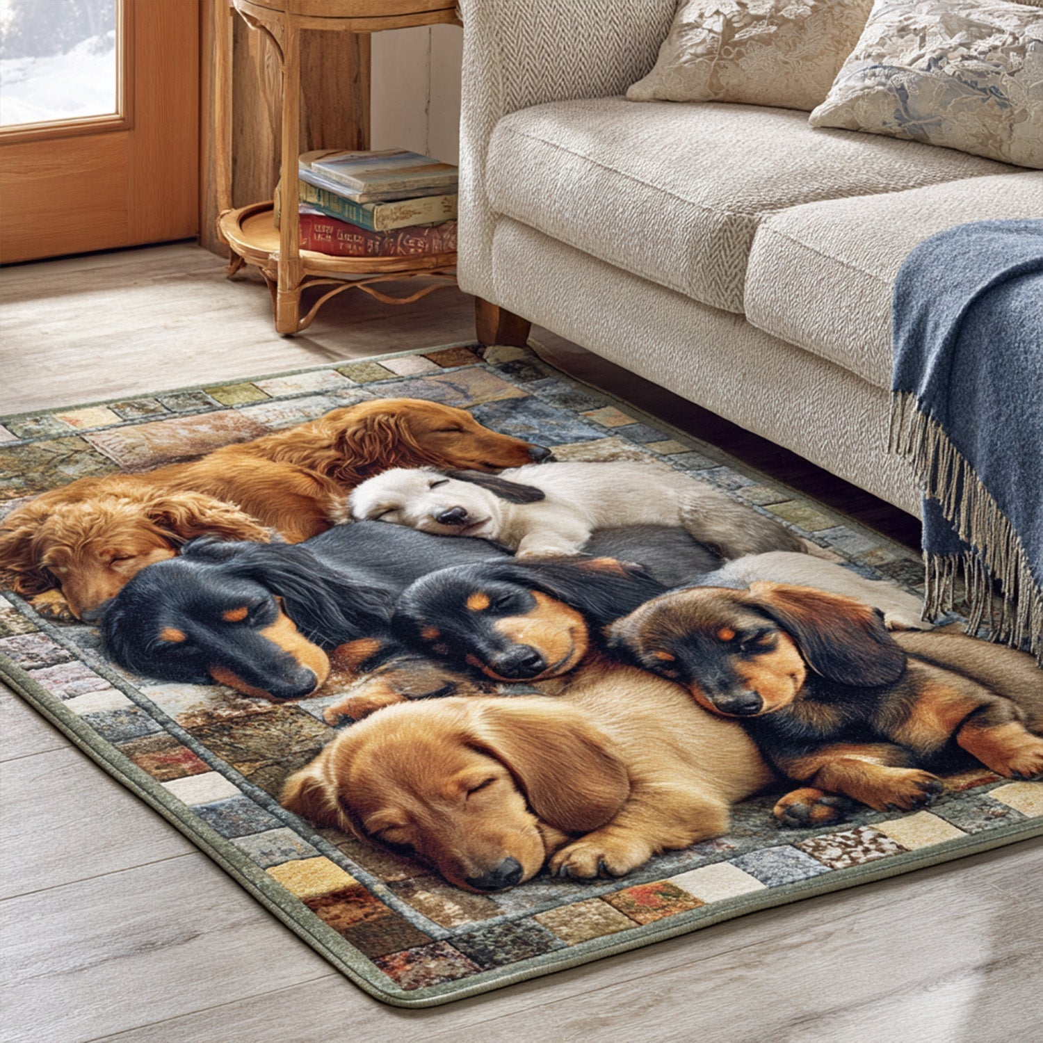 Sausage Dreamer Area Rug - Non-Slip Washable 3D Print Rug for Living Room & BedroomTVC2108252
