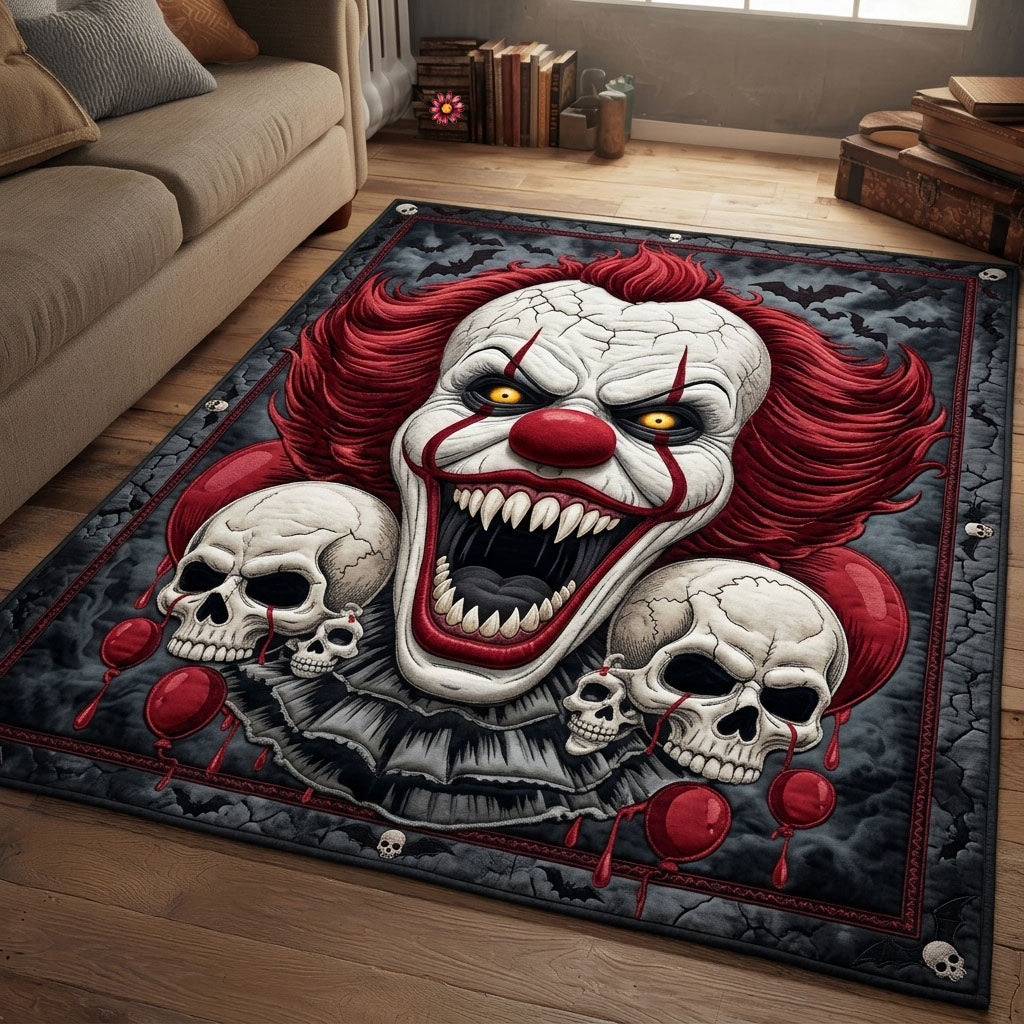 Scary Clown Area Rug - Non-Slip Washable 3D Print Rug for Living Room & BedroomTVC2108365