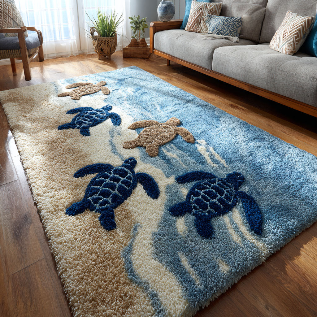 Seaside Guardian Area Rug - Non-Slip Washable 3D Print Rug for Living Room & BedroomTVC2108252