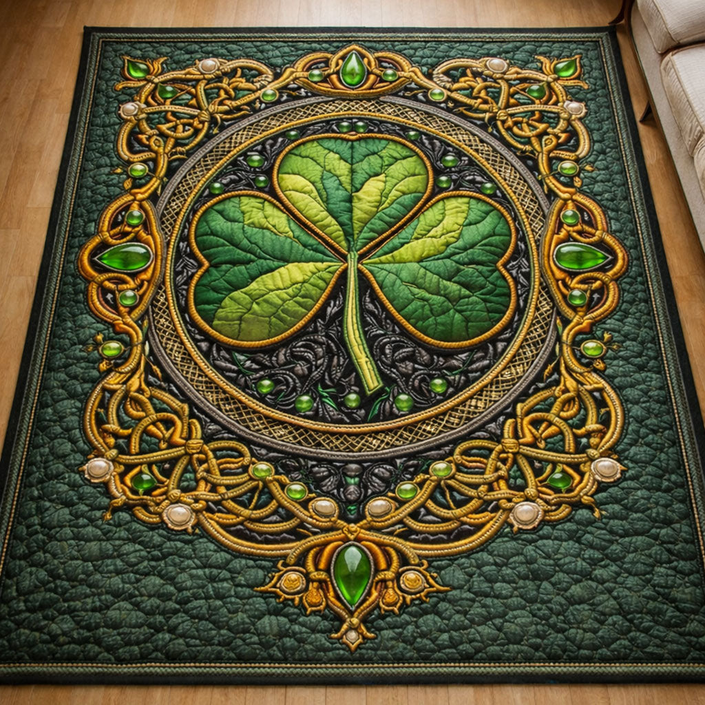 Shamrock Area Rug - Non-Slip Washable 3D Print Rug for Living Room & BedroomTVC2108229