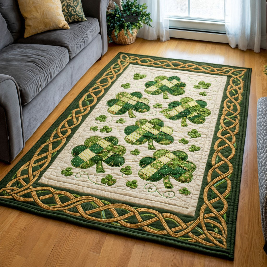 Shamrock Area Rug - Non-Slip Washable 3D Print Rug for Living Room & BedroomTVC2108395