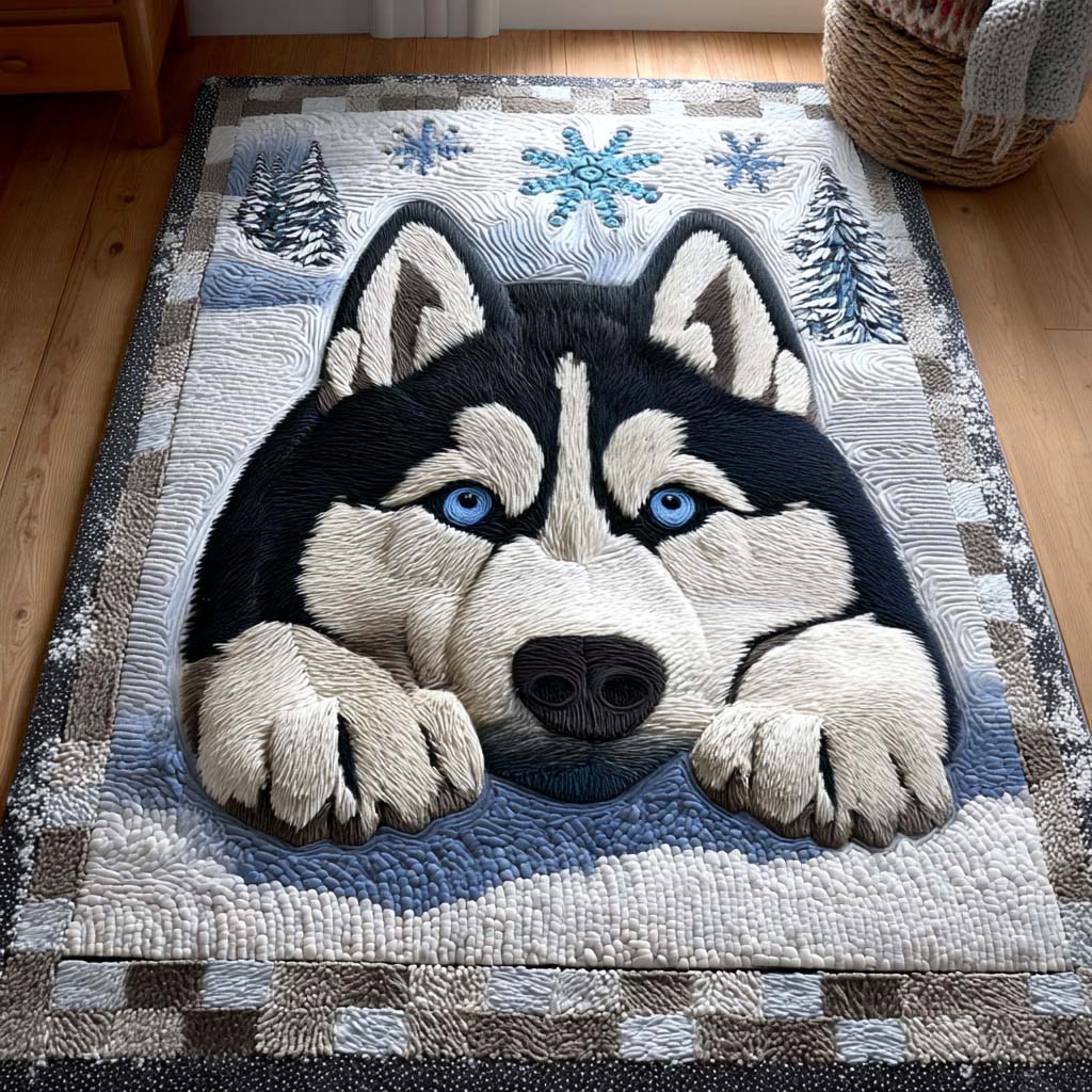 Silent Snow Watcher Area Rug - Non-Slip Washable 3D Print Rug for Living Room & BedroomTVC2108269