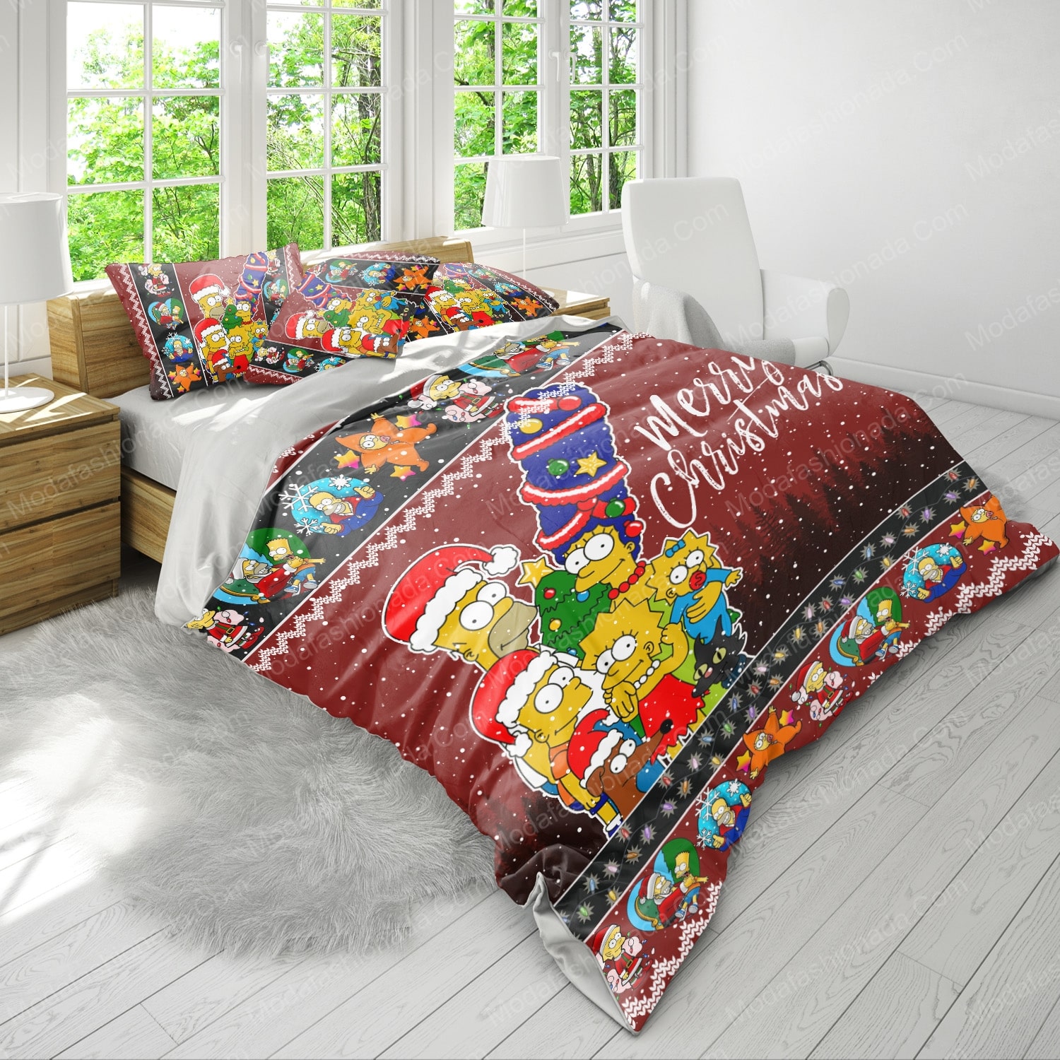Simpsons Christmas Bedding Sets