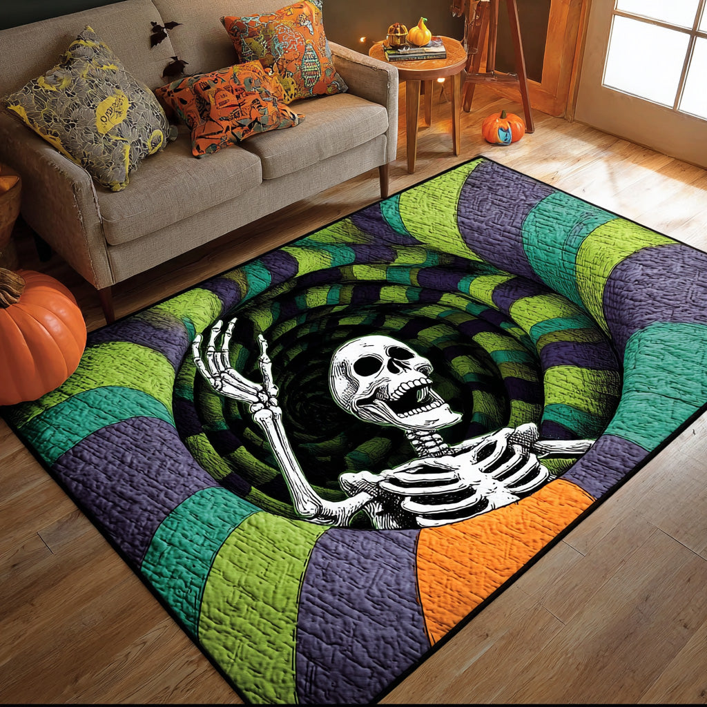 Skeleton Snare Halloween Area Rug - Non-Slip Washable 3D Print Rug for Living Room & BedroomTVC2108269