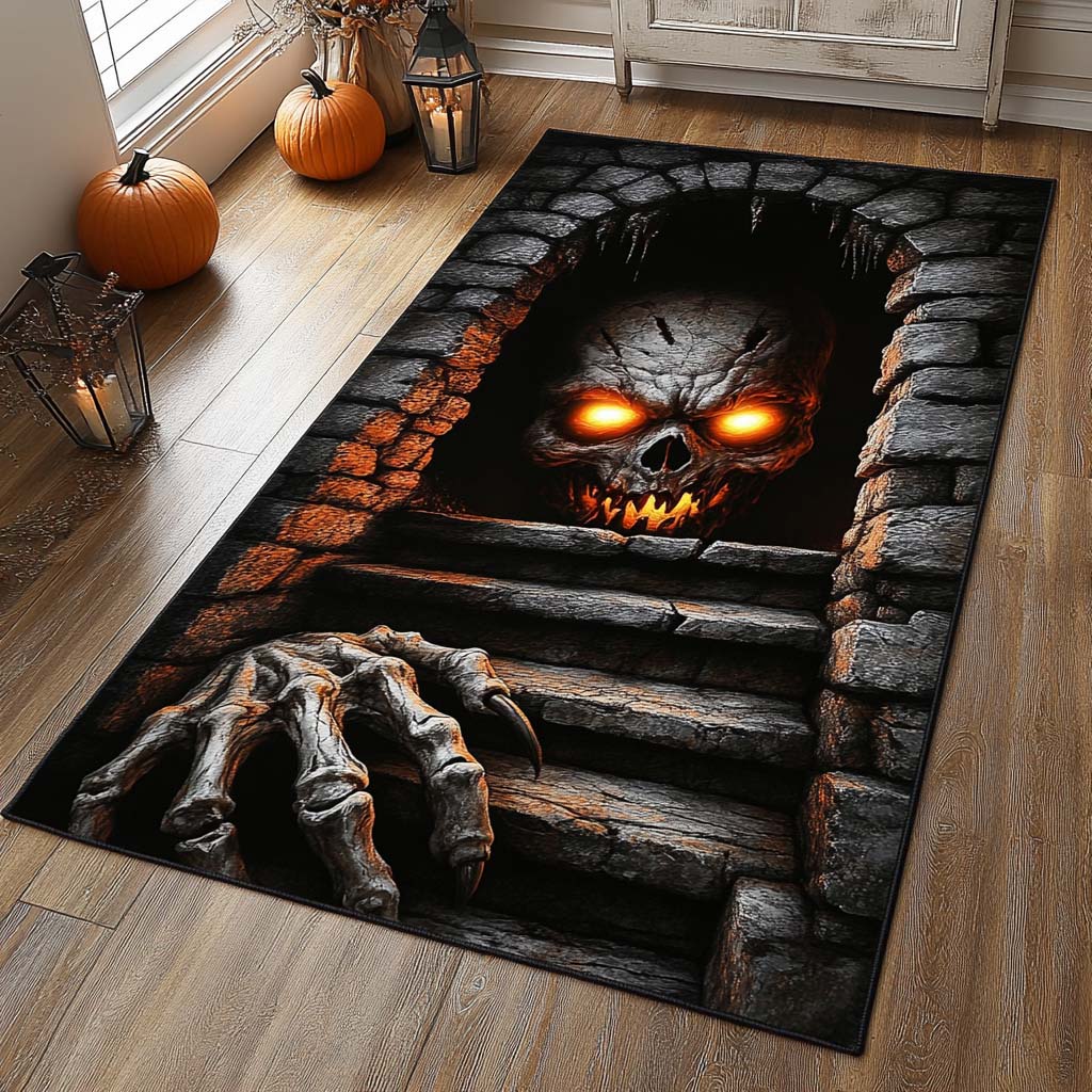 Skull Lord Area Rug - Non-Slip Washable 3D Print Rug for Living Room & BedroomTVC2108269