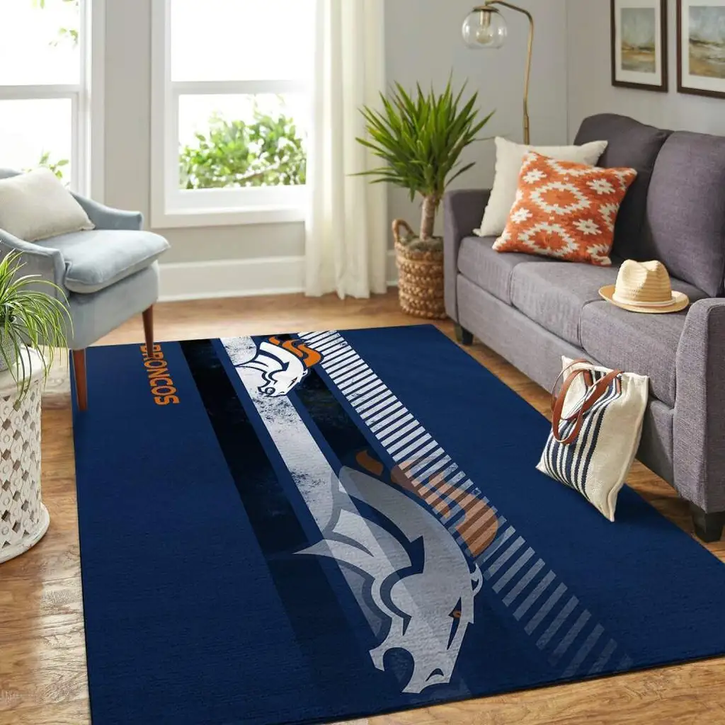Skull Pattern Rug for Stylish Living Room Decor Blue and White