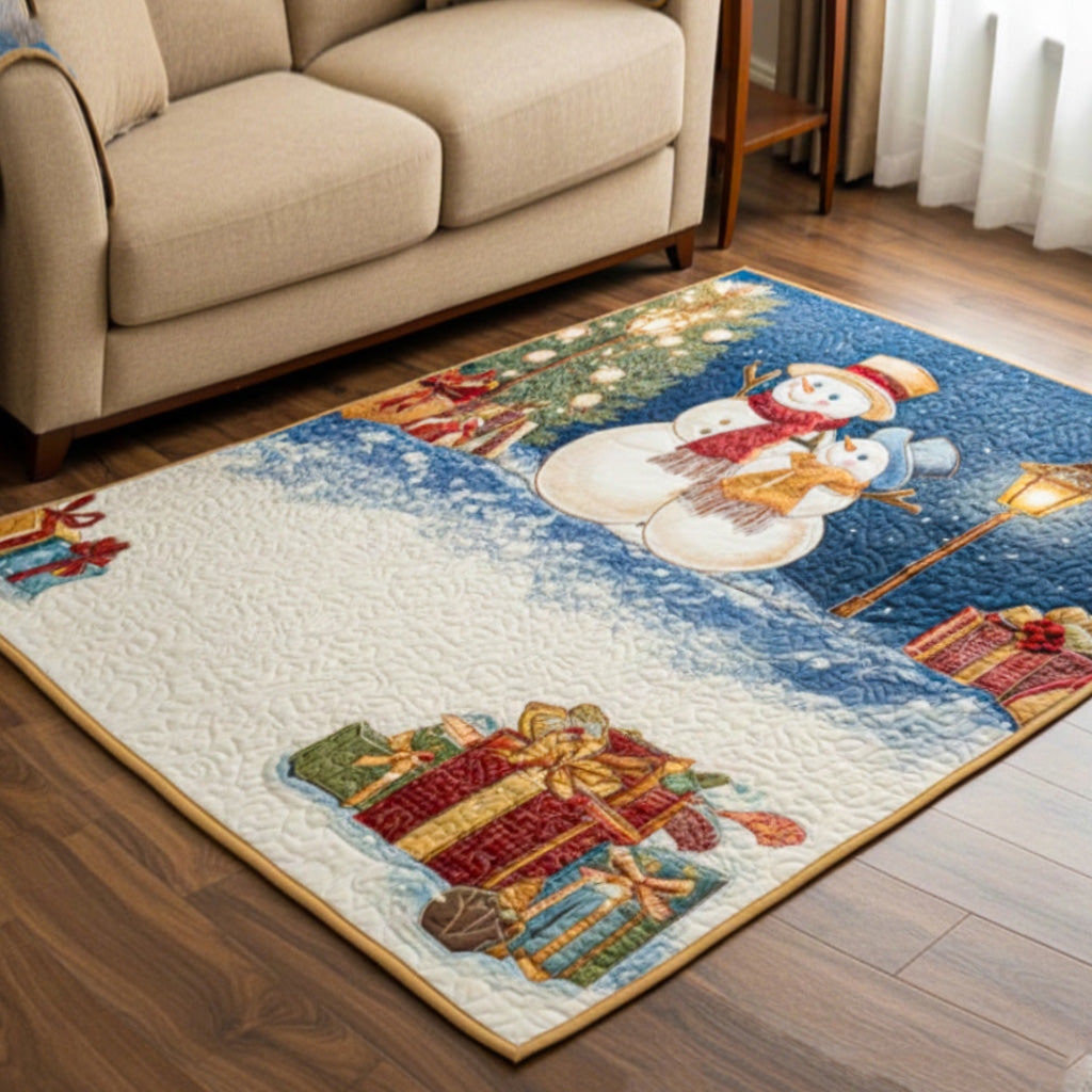Snowy Charm Area Rug - Non-Slip Washable 3D Print Rug for Living Room & BedroomTVC2108250