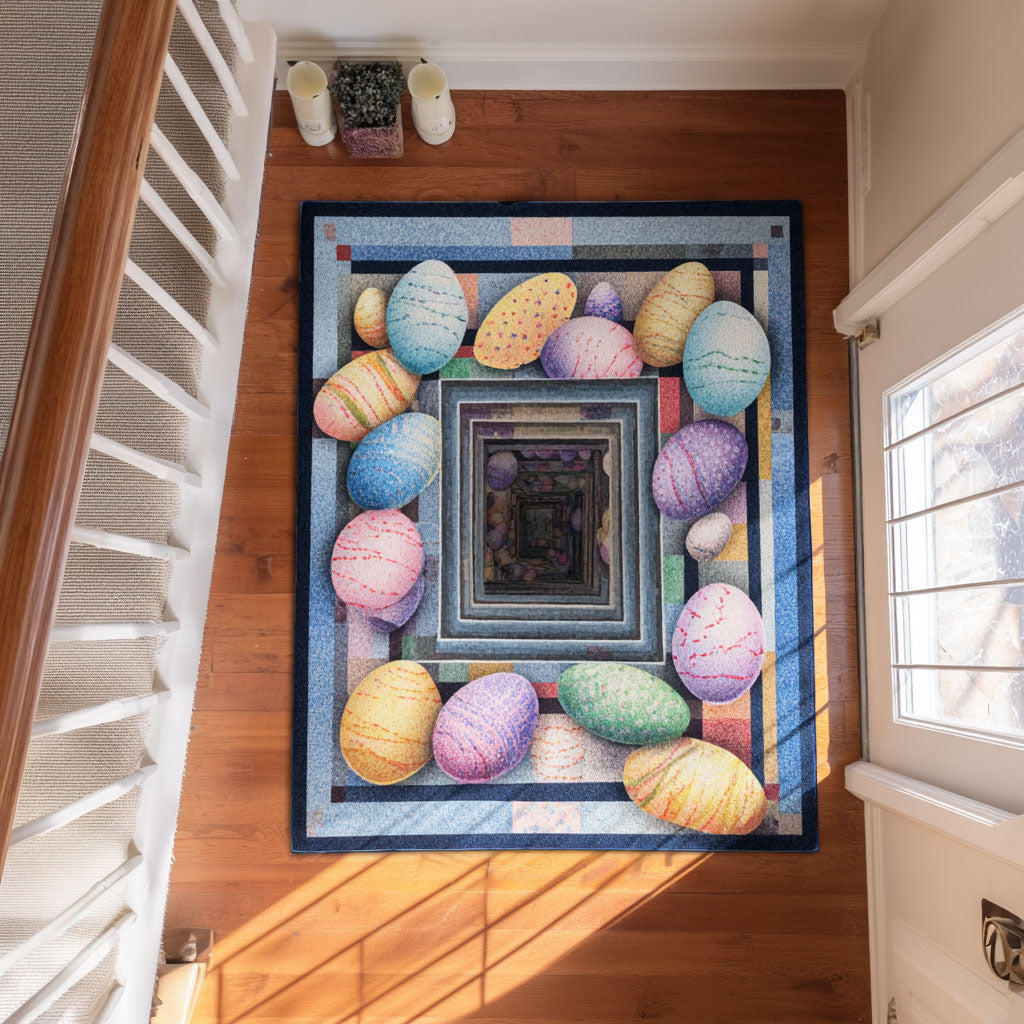 Soft Pastel Haven Area Rug - Non-Slip Washable 3D Print Rug for Living Room & BedroomTVC2108250