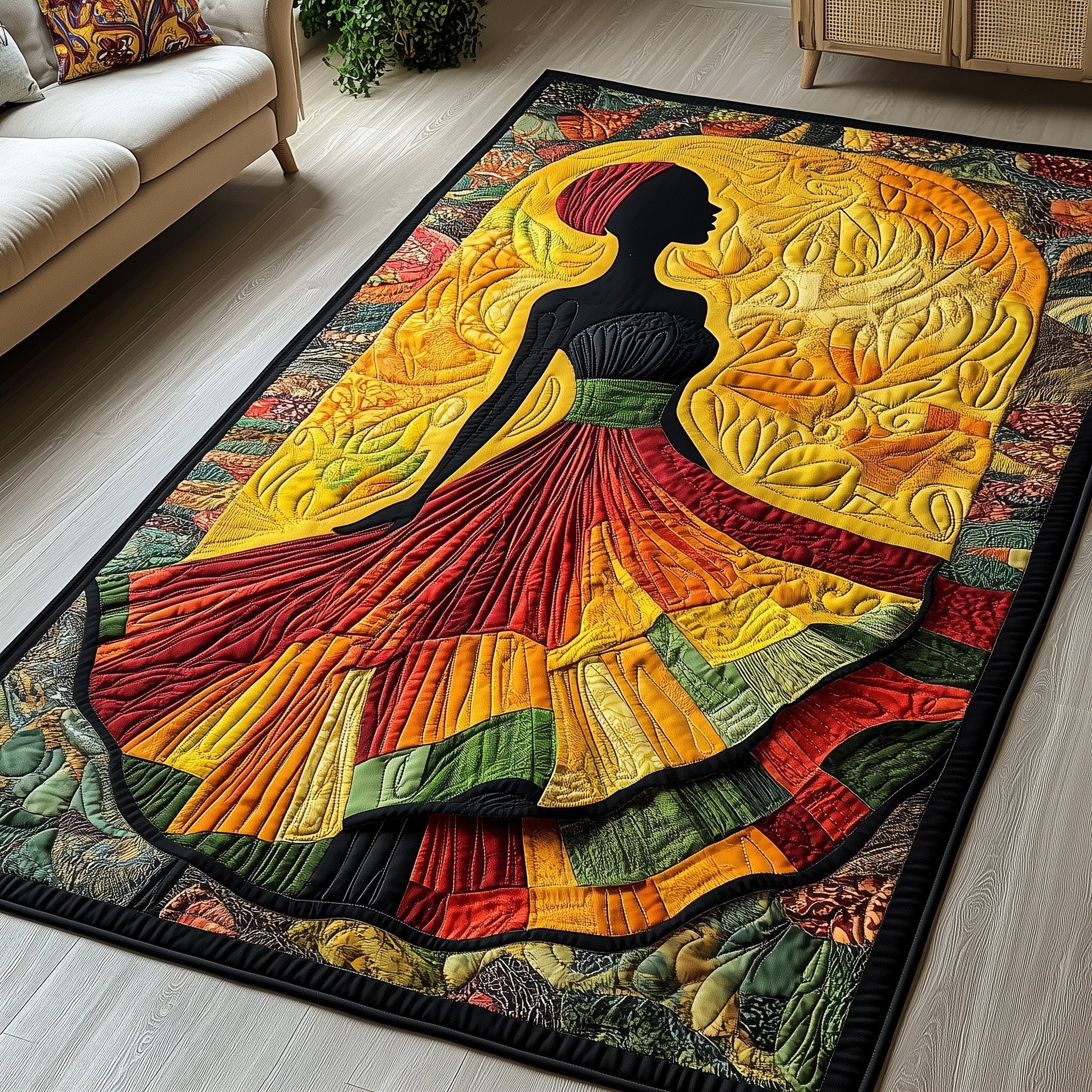 Soulbound Roots Area Rug - Non-Slip Washable 3D Print Rug for Living Room & BedroomTVC2108221
