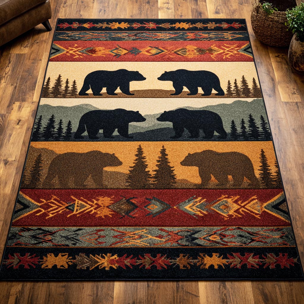 Spirit Bear Area Rug - Non-Slip Washable 3D Print Rug for Living Room & BedroomTVC2108267