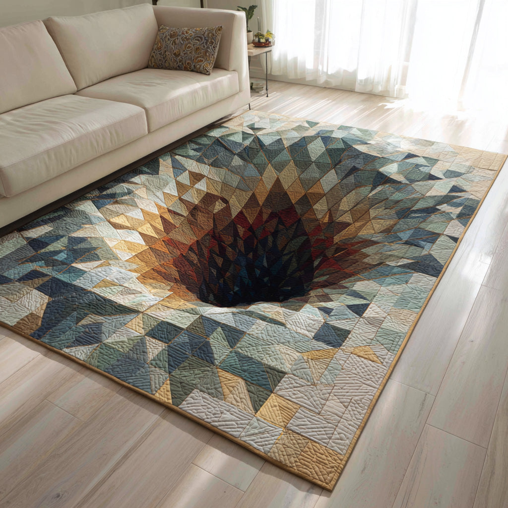 Spirit Spiral Area Rug - Non-Slip Washable 3D Print Rug for Living Room & BedroomTVC2108249