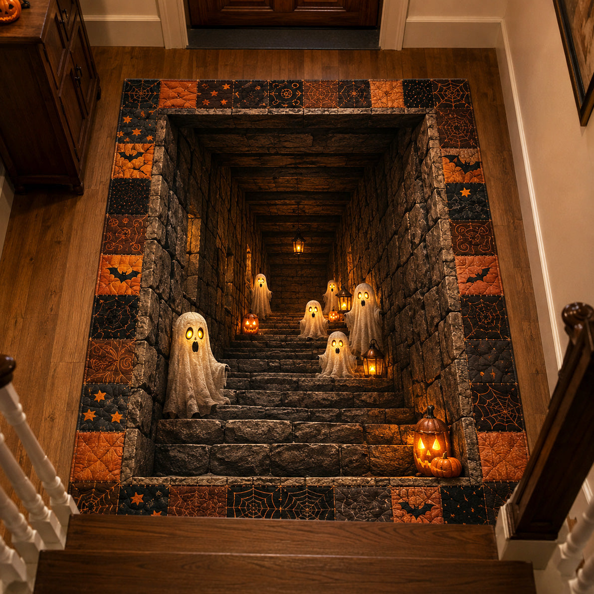 Spirit Stairway Area Rug - Non-Slip Washable 3D Print Rug for Living Room & BedroomTVC2108267