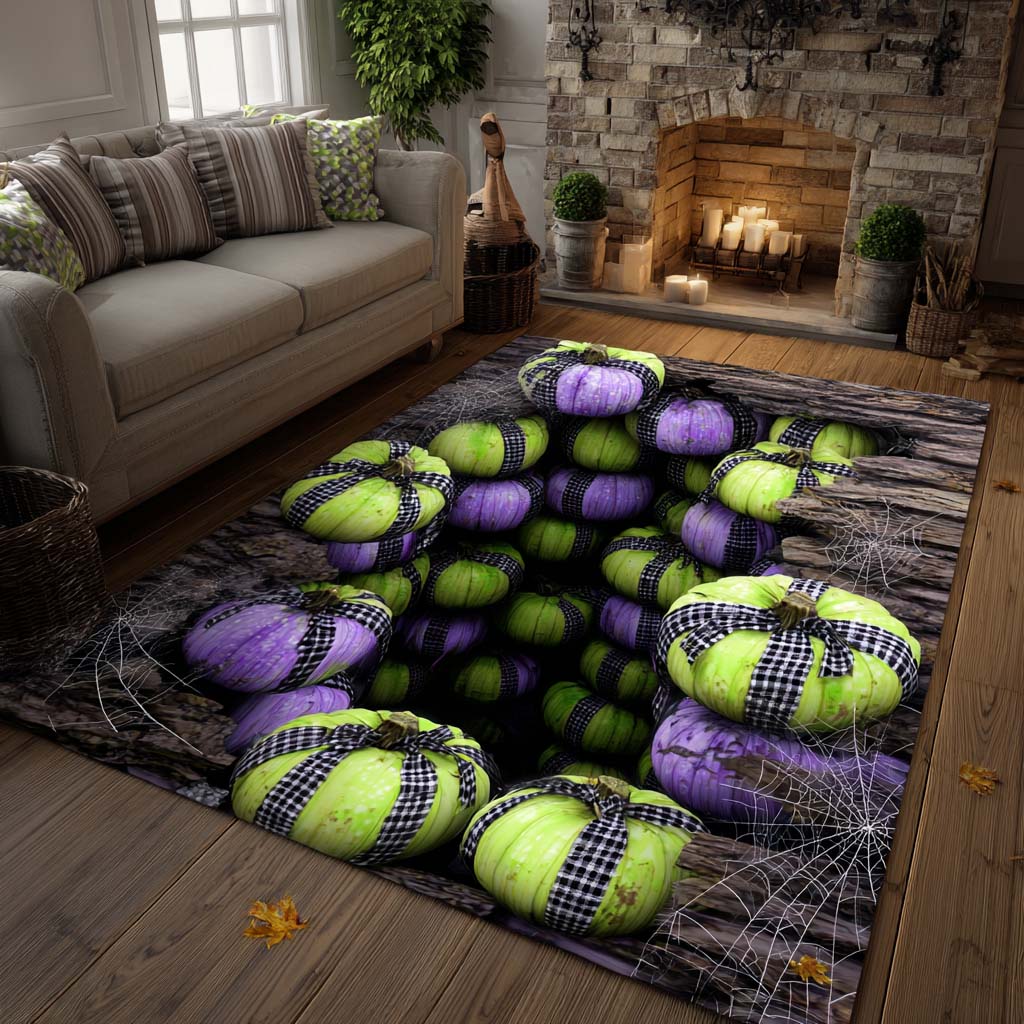 Spooky Depths Halloween Area Rug - Non-Slip Washable 3D Print Rug for Living Room & BedroomTVC2108267