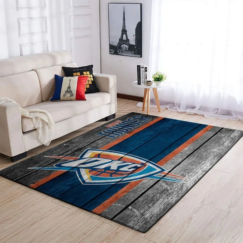Sports Rug Modern Design for Living Room Decor Black and Red