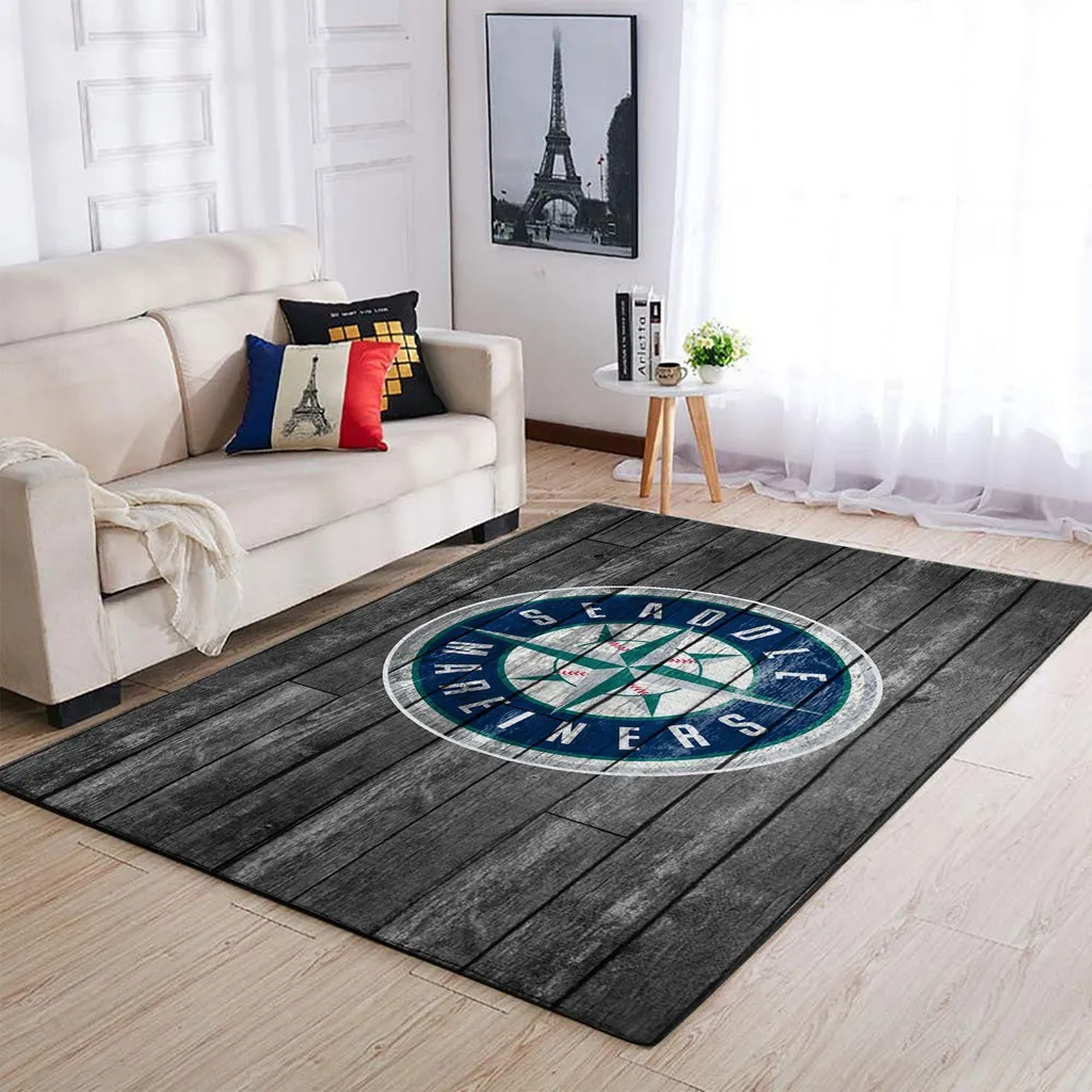 Sports Team Logo Rug Perfect for Stylish Home Decor Blue and Yellow