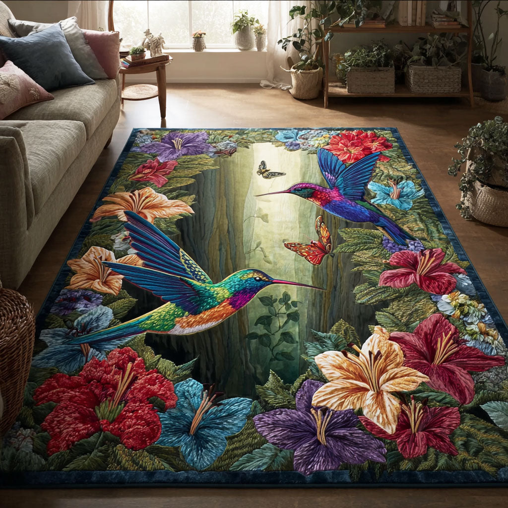 Spring Hover Area Rug - Non-Slip Washable 3D Print Rug for Living Room & BedroomTVC2108249