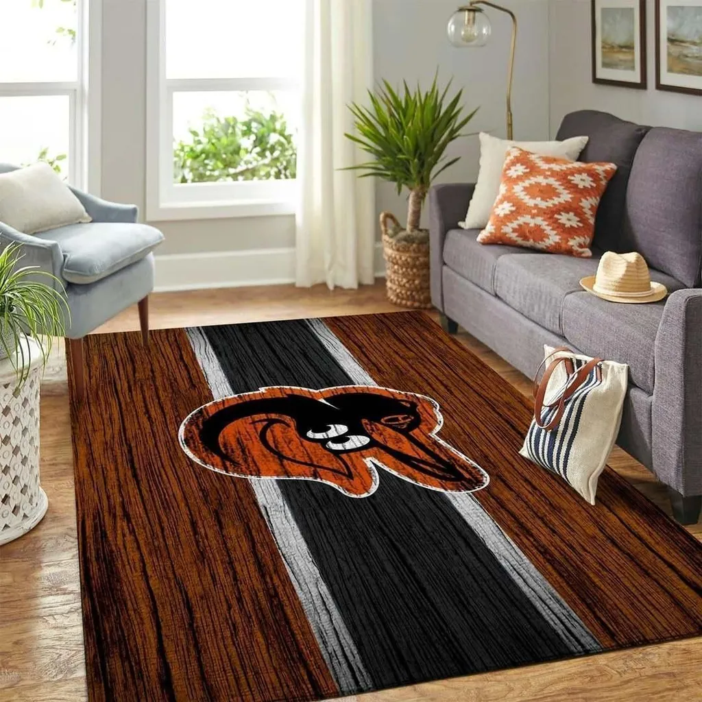 Striped Rug Bold Graphic Design for Living Room Decor Black and Brown