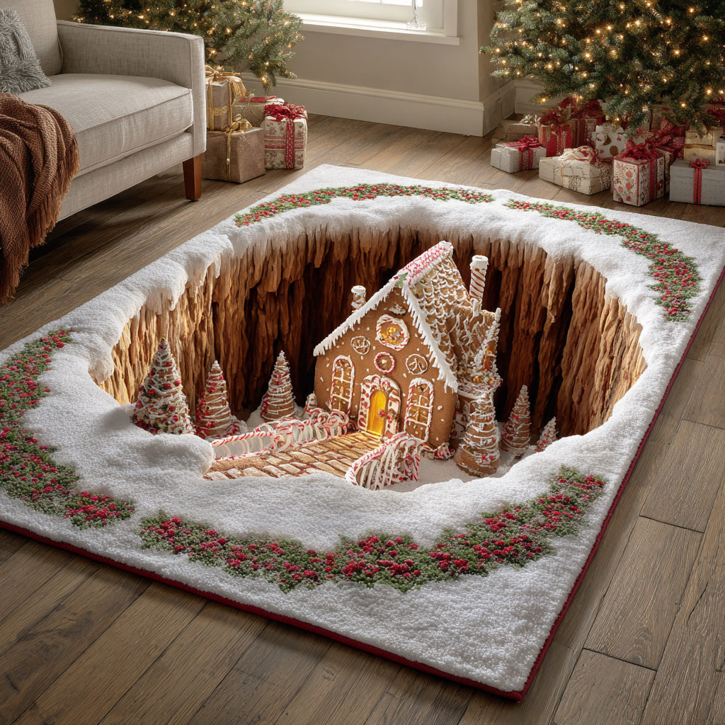 Sugar House Area Rug - Non-Slip Washable 3D Print Rug for Living Room & BedroomTVC2108265