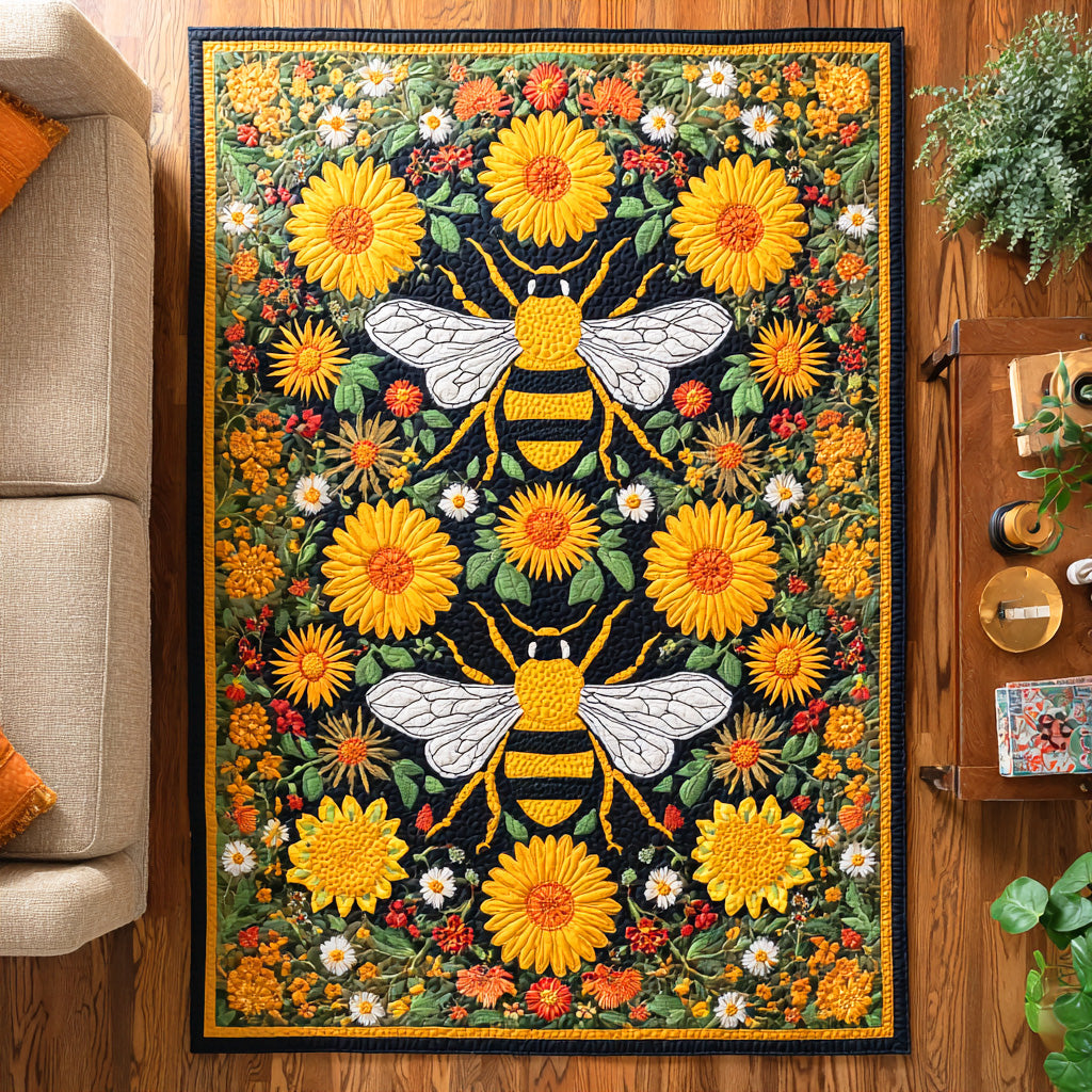 Summer Hive Area Rug - Non-Slip Washable 3D Print Rug for Living Room & BedroomTVC2108265