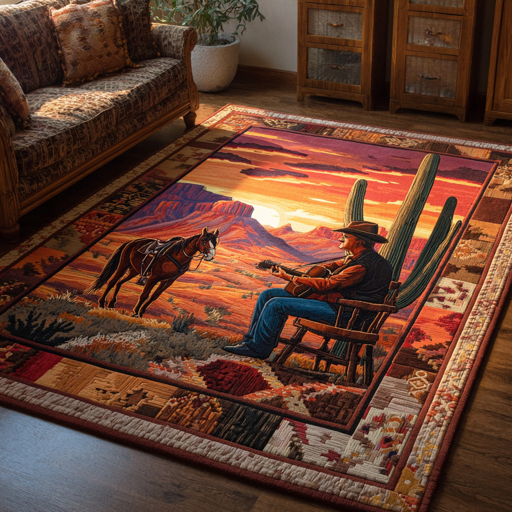 Sunset Mesa Area Rug - Non-Slip Washable 3D Print Rug for Living Room & BedroomTVC2108264