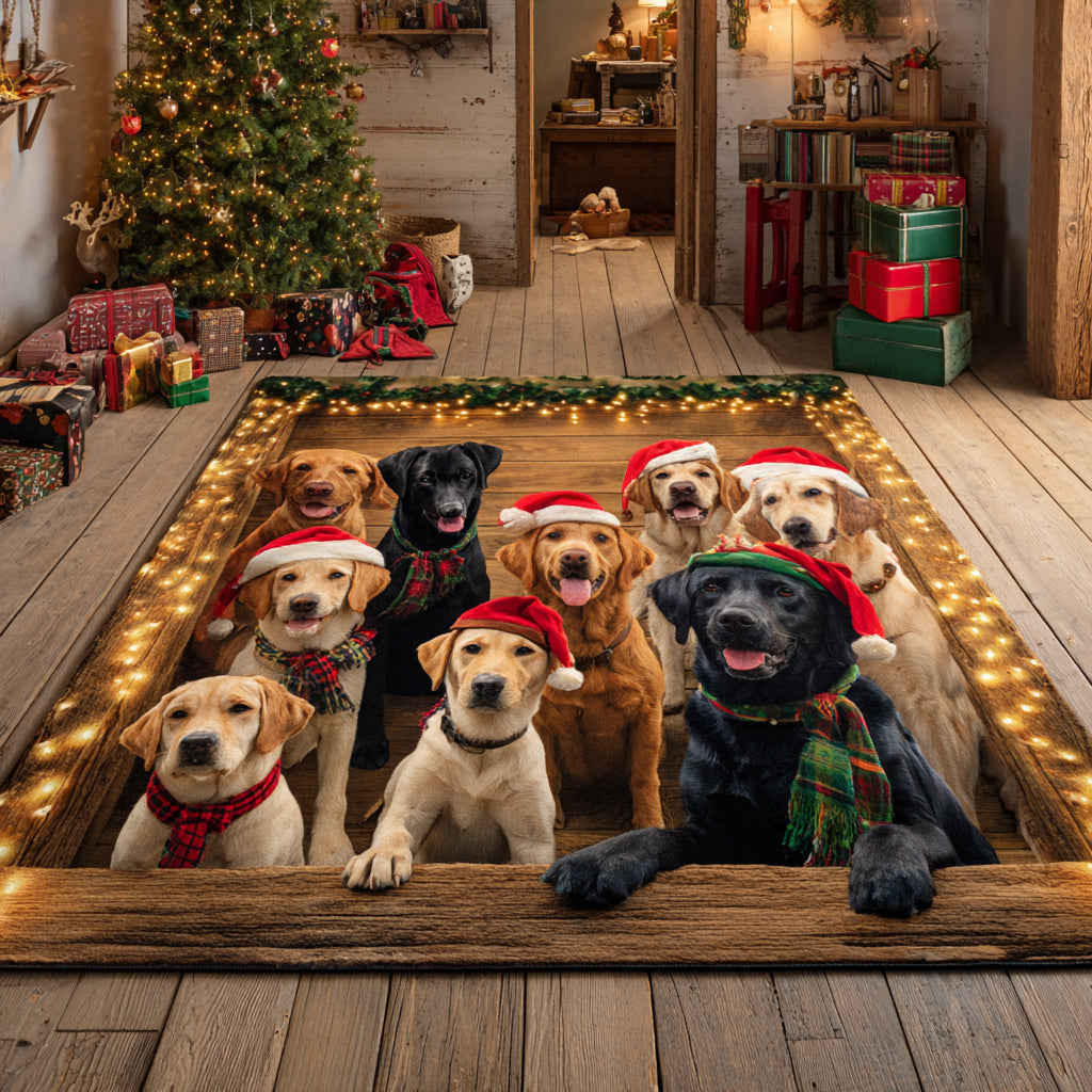 Surprise Labrador Retriever Area Rug - Non-Slip Washable 3D Print Rug for Living Room & BedroomTVC2108245