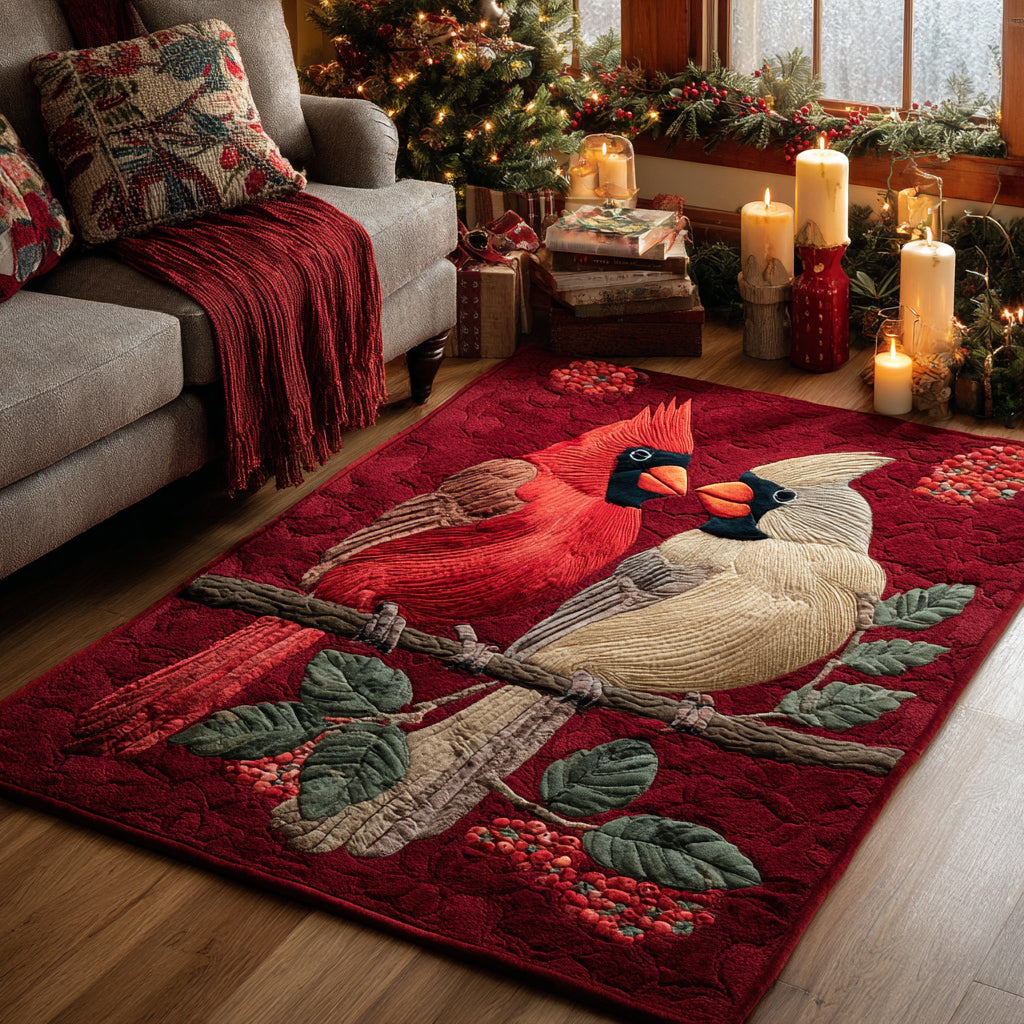 Sweetheart Cardinals Cardinal Area Rug - Non-Slip Washable 3D Print Rug for Living Room & BedroomTVC2108263