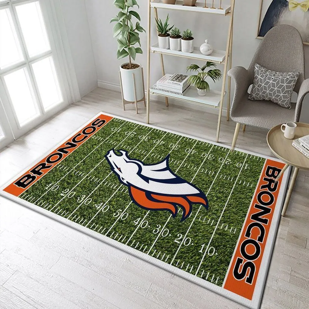 Tennessee Titans Rug - NFL Team Logo Area Carpet Green and Orange