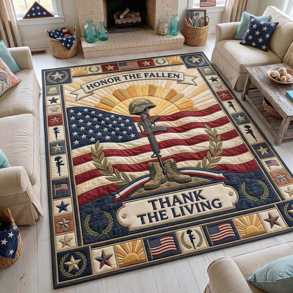 Thank The Living Area Rug - Non-Slip Washable 3D Print Rug for Living Room & BedroomTVC2108363