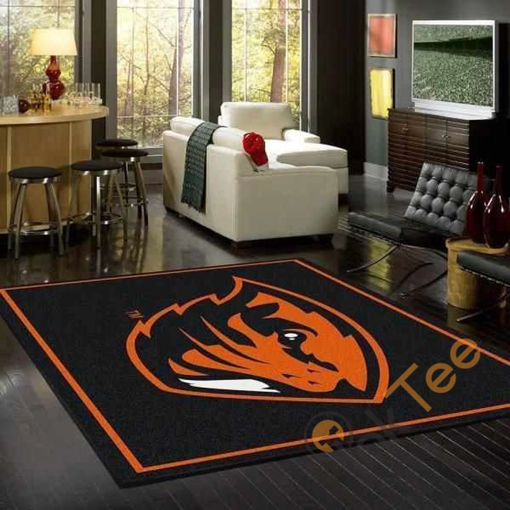 Tiger Rug Bold Design for Stylish Living Room Decor Black and Orange