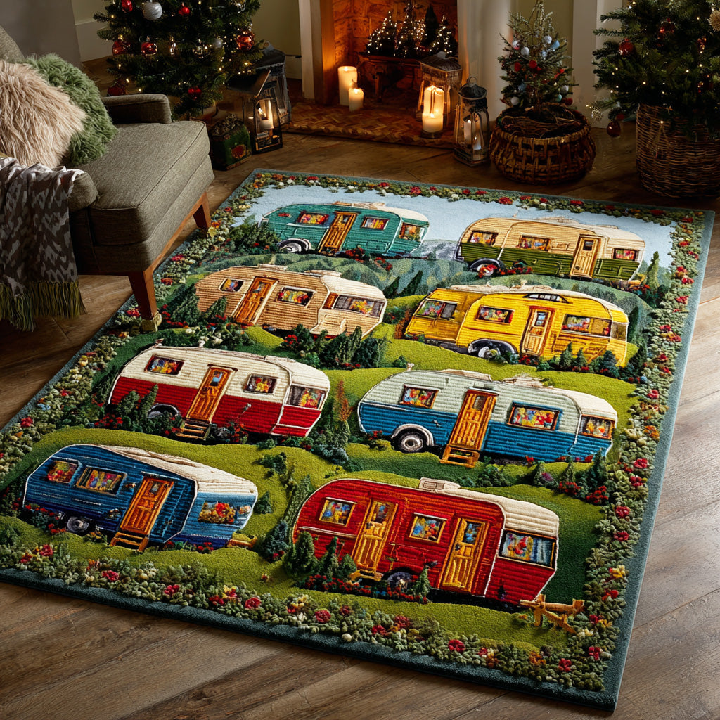 Timber Journey Area Rug - Non-Slip Washable 3D Print Rug for Living Room & BedroomTVC2108263