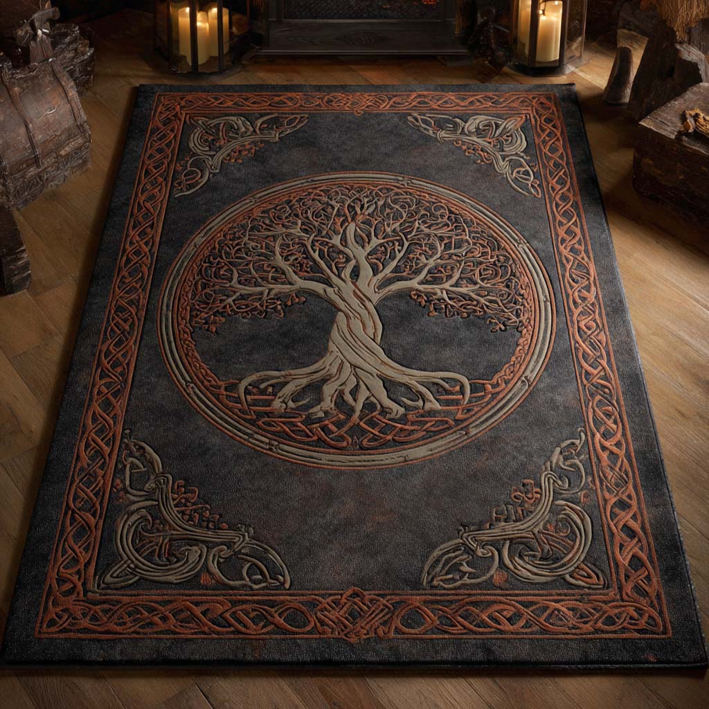 Timber Legacy Area Rug - Non-Slip Washable 3D Print Rug for Living Room & BedroomTVC2108262