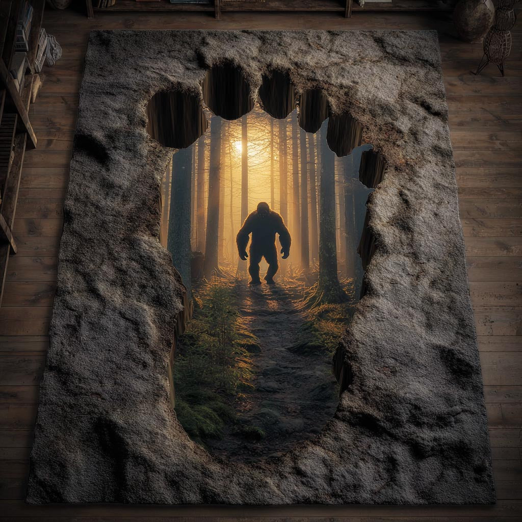 Timber Phantom Area Rug - Non-Slip Washable 3D Print Rug for Living Room & BedroomTVC2108262